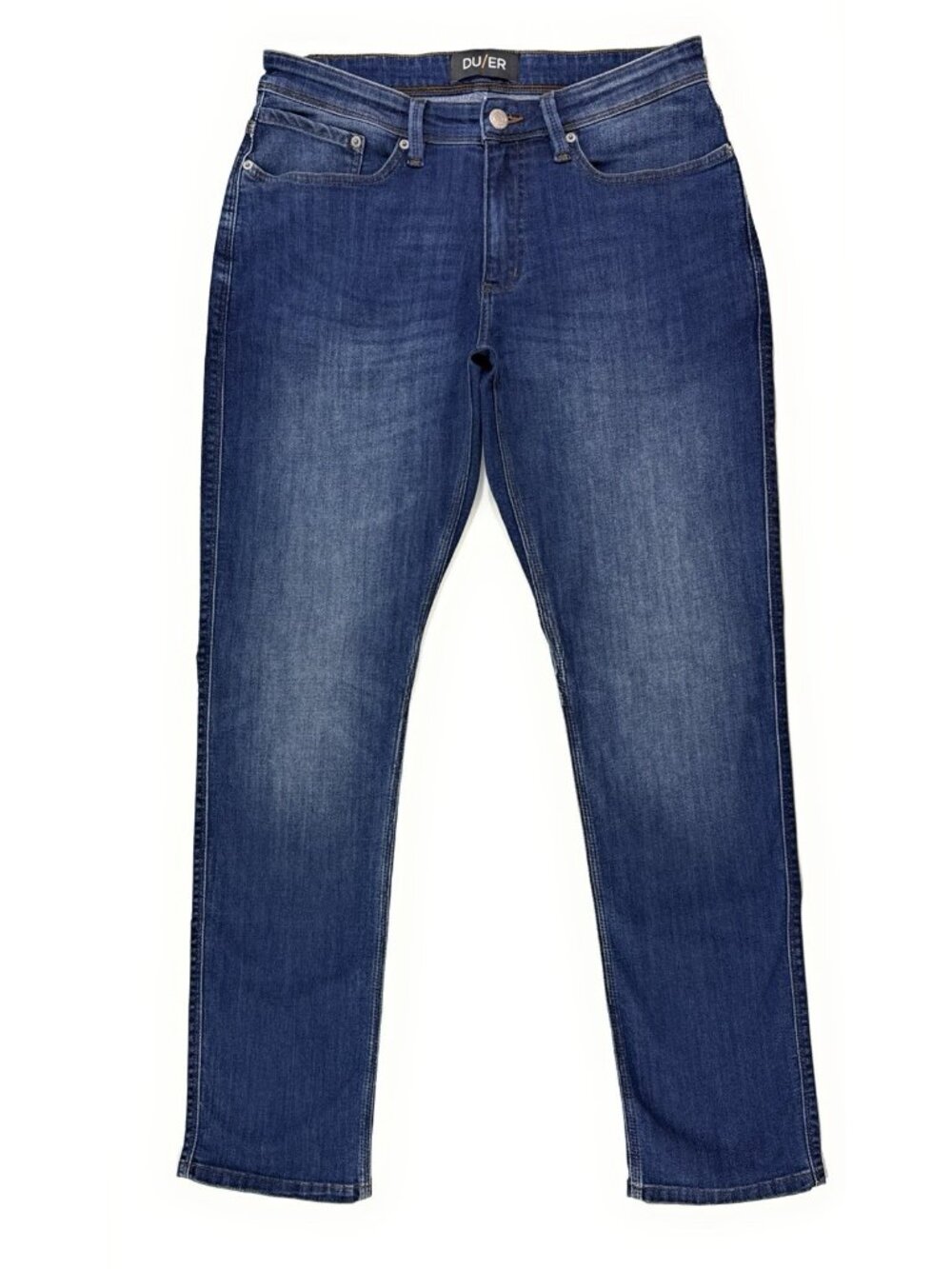 DU/ER Duer Jeans L2X Relaxed Taper Size 31x32 Performance Coolmax Stretch Denim